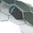 Classic 13.31 in. x 10.24 in. Picket Glossy Glass Mosaic Tile-58234810