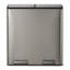 59.1×36.5×62.7cm Stainless Steel Step On Multi-Compartment Rubbish & Recycling Bin - 60L-126441991