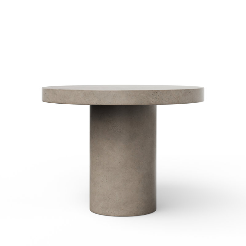 Table de salle à manger Kareen, Gris foncé, Table de comptoir (hauteur de 36,25 po), Rond 47,25 po