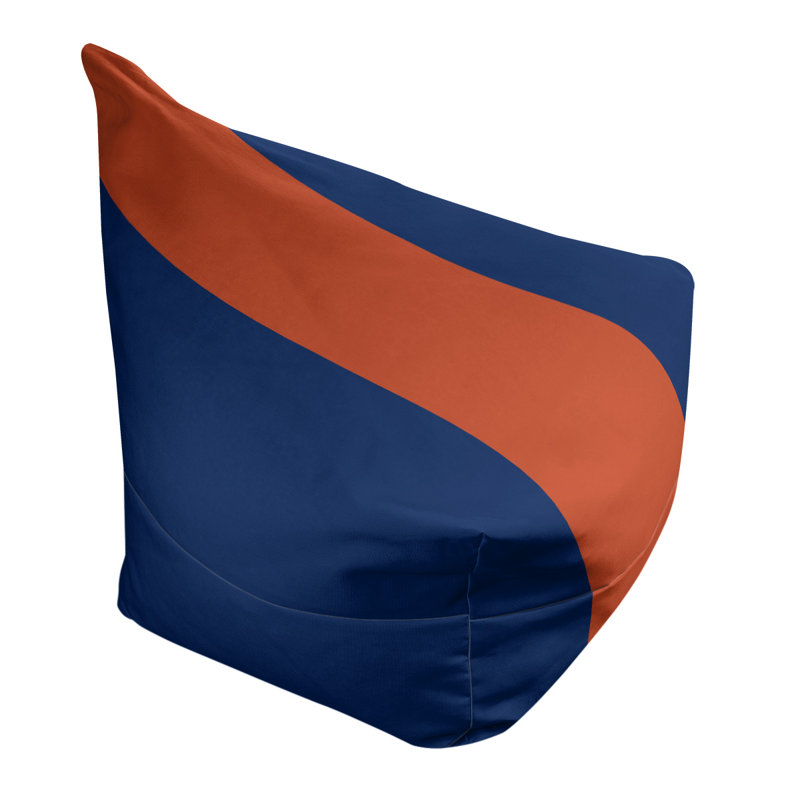 Sac de pois classique, H 30 po x l 27 po x P 27 po, Bleu / Mandarine