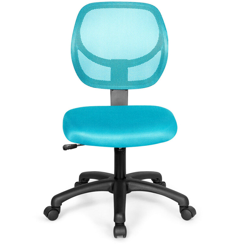 Albreda Modern Computer Task Chair with Adjustable Height and Swivel Casters, Blue