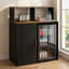Bar à café avec mini espace réfrigérateur, mini support d'armoire pour réfrigérateur, armoire à vin pour dortoir, cuisine ou bureau-1863498914
