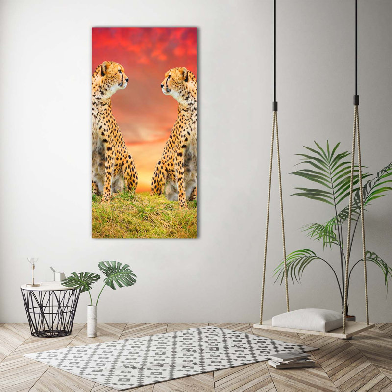 Two Cheetahs - Wrapped Canvas Print