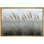 Œuvre neutre d'herbe côtière, photos de salon bord de mer minimal, impression sur toile encadrée