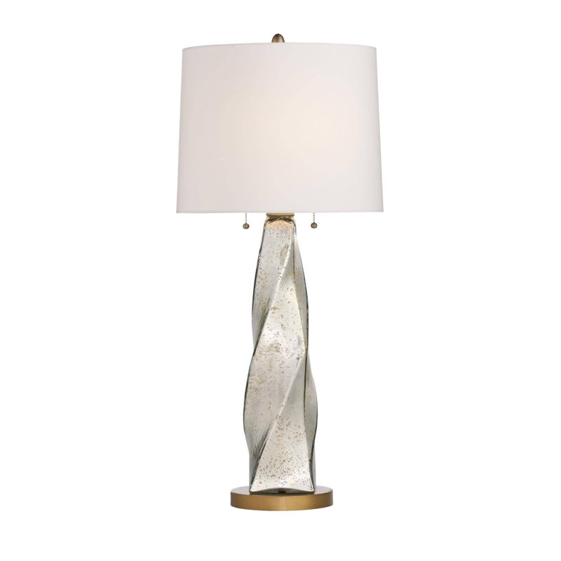 Scylla Table Lamp, Silver Luster