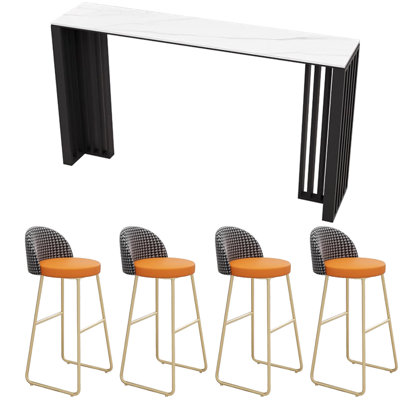 Light luxury bar counter tables and chairs