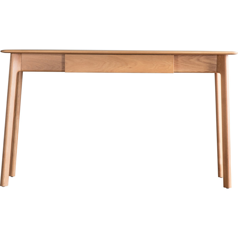 Cade Solid Wood Writing Desk, Oak