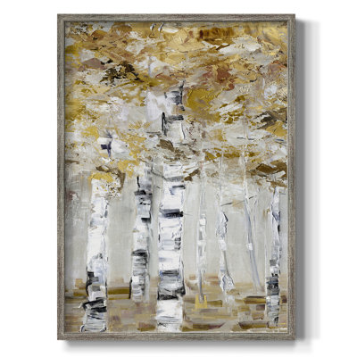 «Neutral Birch I», reproduction encadrée - bois massif