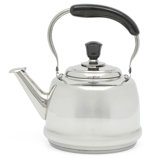 Martha Stewart Kingstree Large 2 Qt Heavy Gauge Stainless Steel Whistling Tea Kettle