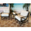 Chaise de patio avec coussins Dylan