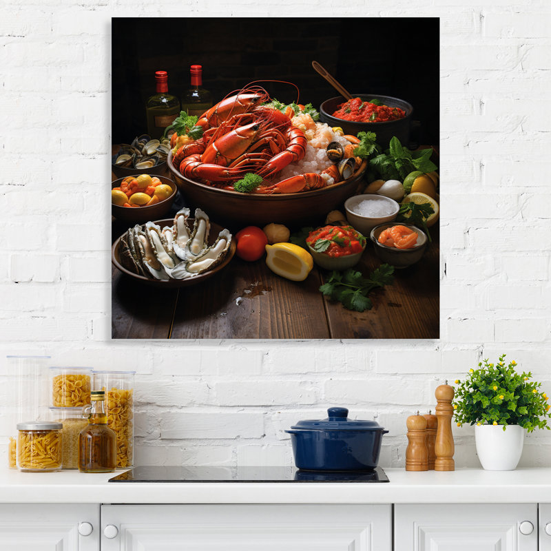 «Marine Assortement V», reproduction sur toile encadrée, Toile tendue, H 36 po x l 36 po x P 1,5 po