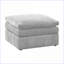 Repose-pieds modulaire en suède de granit Morgan | Assemblage simple | Coussin moelleux