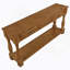 Console de 63 po de long en bois avec 3 tiroirs et 1 tablette inférieure pour le vestibule-1930348092