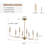 Cristain 8-Light Dimmable Candle Style Chandelier