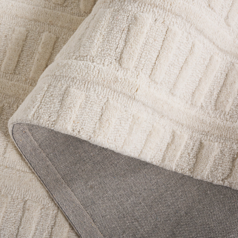Mykonos 409 Hand Tufted Wool Pile Geometric Rug, Rectangle 5' x 8'