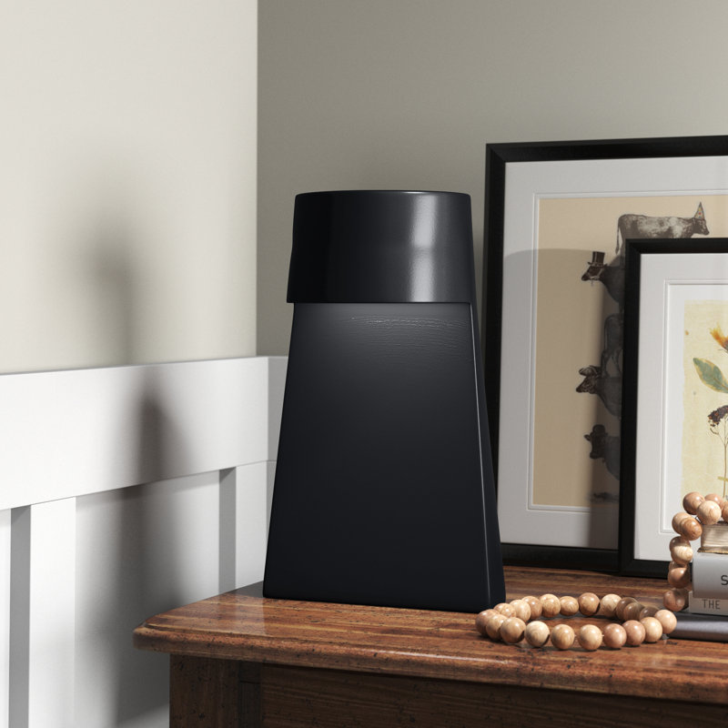 Kleiber Ceramic Novelty Lamp, Carbon Matte Black