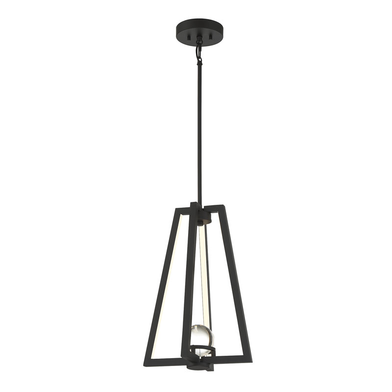 Luminaire suspendu à DEL en noir mat