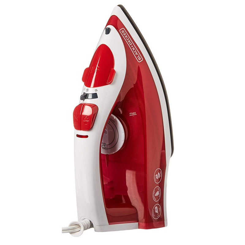 Black & Decker Compact Steam Iron, Red