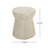 Outdoor Travertine Concrete Side Table-1655955869
