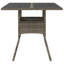 Petronio Square Glass Metal Outdoor Dining Table - 80 cm W 80 cm D-2005314882
