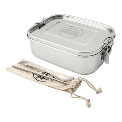 Pioneer 27 mL Stainless Steel Food Storage Container - Set of Containers and 1 Lids