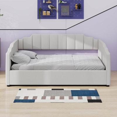 Lit de jour d'angle peu encombrant avec espace de rangement inférieur