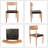 Wogina Solid Back Side Woven Genuine Leather Chair-42821774