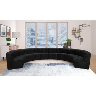 Jedson Velvet Sectional Symmetrical