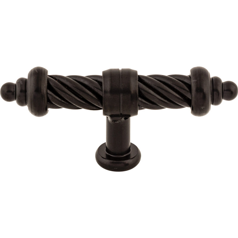 Twist 3 5/8" Length Geometric Knob, Patina Black