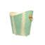 Small Oval Wastebasket with Raised Ends and Lion Handles