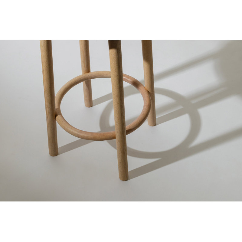 Ai Solid Wood Stool, Oak Nature, Counter Stool (25.5" Seat Height)