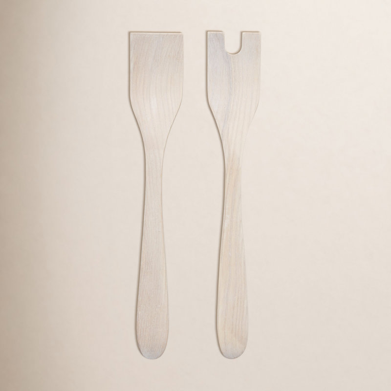 Salad Servers, White