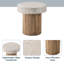 Table d'appoint d'extérieur en béton 19,7 po Chariese-739867168