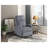 Modern Push Back Recliner Chair - Dark Gray Soft Corduroy Upholstered Living Room Furniture with Solid Wood Frame, Contemporary Comfortable Reclining Chair-403592205