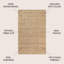 Tapis naturel en jute tissé à la main Ehlers-1637614926