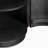  Hernest 16 inch Black Oak Side Table with Engineered Stone Top for Living Room