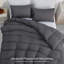 Premium Prewashed Duvet Cover Set Double Brushed Microfiber Reversible With Zipper Closure & Corner Ties-125545719-125545715