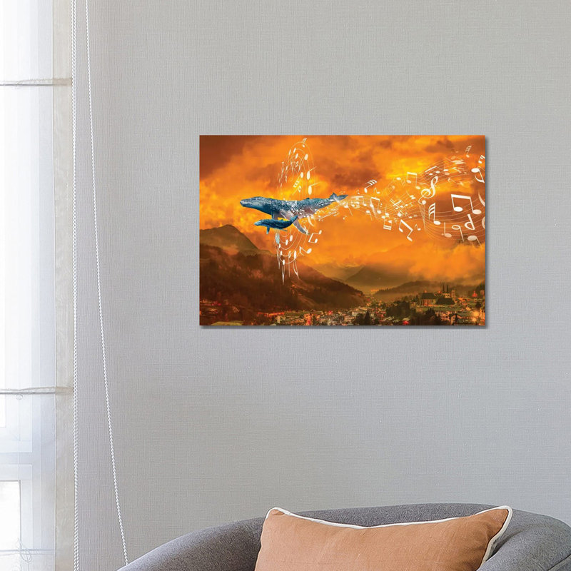 Whale Music In The Mountains by David Loblaw - Wrapped Canvas Print, 66.04 cm H x 45.72 cm W x 3.175 cm D
