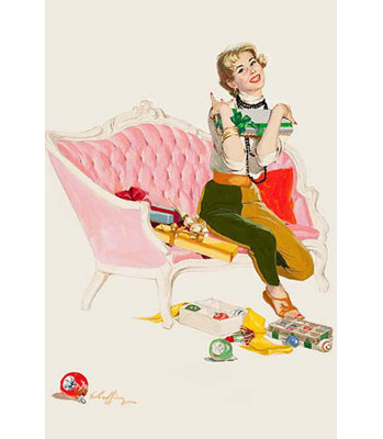 « christmas ornements » par jim schaeffing, reproduction d’art