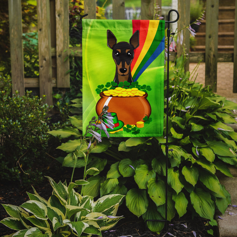 Drapeau de jardin Arella St. Patrick's, Pinscher nain