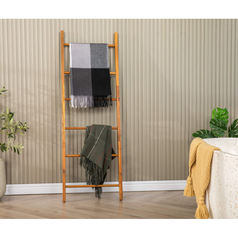 59 Inches Tall Solid Wood Blanket Ladder