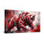 Animaux, ours rouge, impression sur toile-1967702268