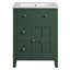 Meuble-lavabo moderne 24 po avec lavabo en céramique, meuble-lavabo pour salle de bain à 2 tiroirs-531939048