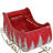 Vintage Santa Sleigh, Christmas Sled Decoration - Christmas Sleigh for Tabletop & Mantel Decor to Fill with Ornaments, Gifts & Greenery