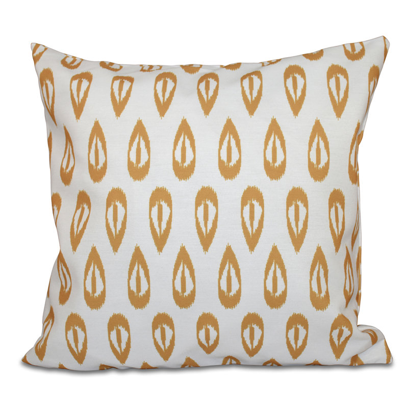 Housse de coussin carré et insert, H 20 po x l 20 po, Or