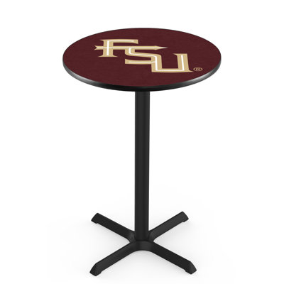 NCAA Round Metal Base Dining Table