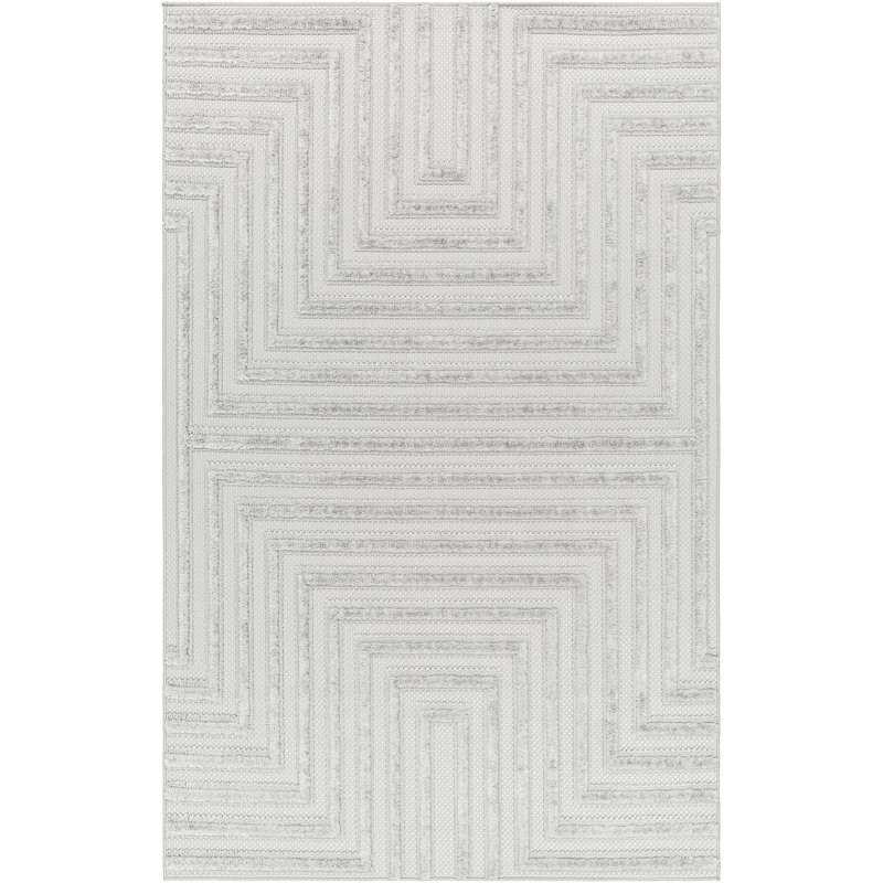 Geometric Indoor / Outdoor Rug, Runner 2'7" x 7'3"