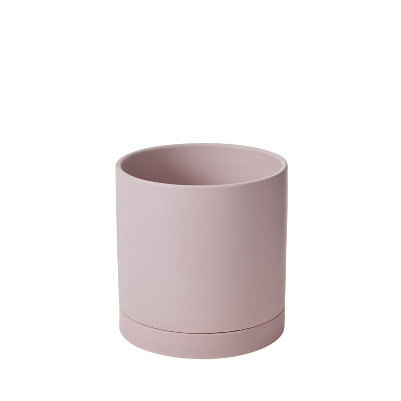 Pot de fleurs en céramique Carlotta, Mauve, H 10 po x l 10 po x P 10 po