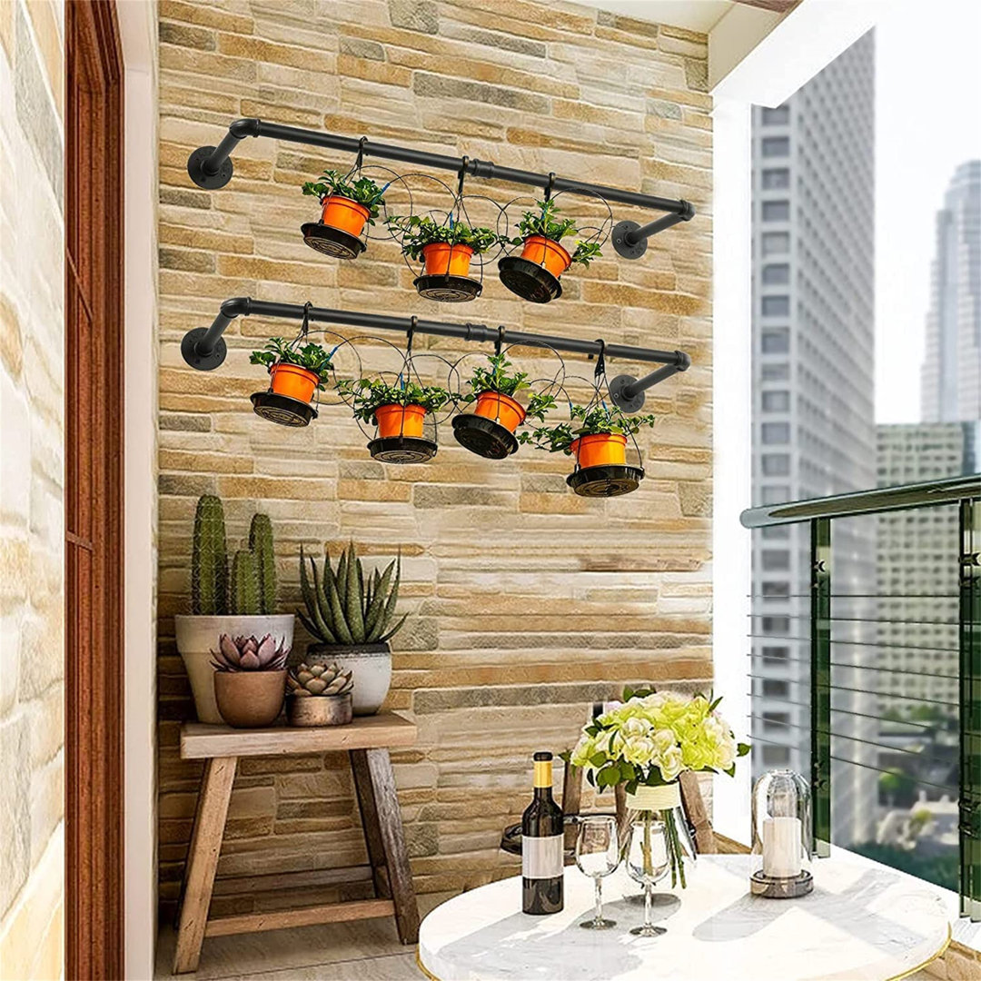 Anterius 38.4'' Iron Wall Mounted Clothes Rack (Set of 3) Williston Forge