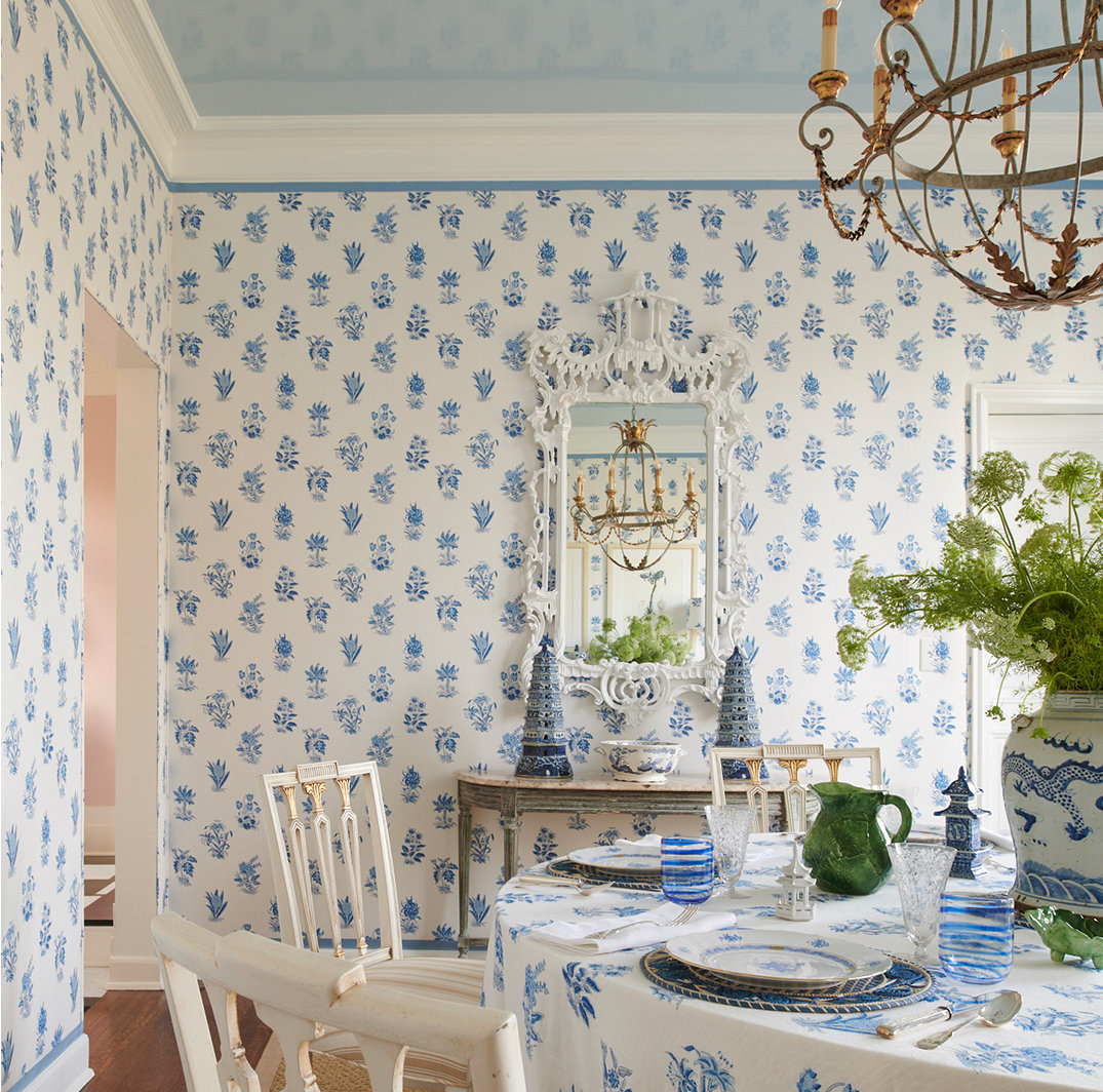 Schumacher Feather Bloom Wallpaper | Perigold